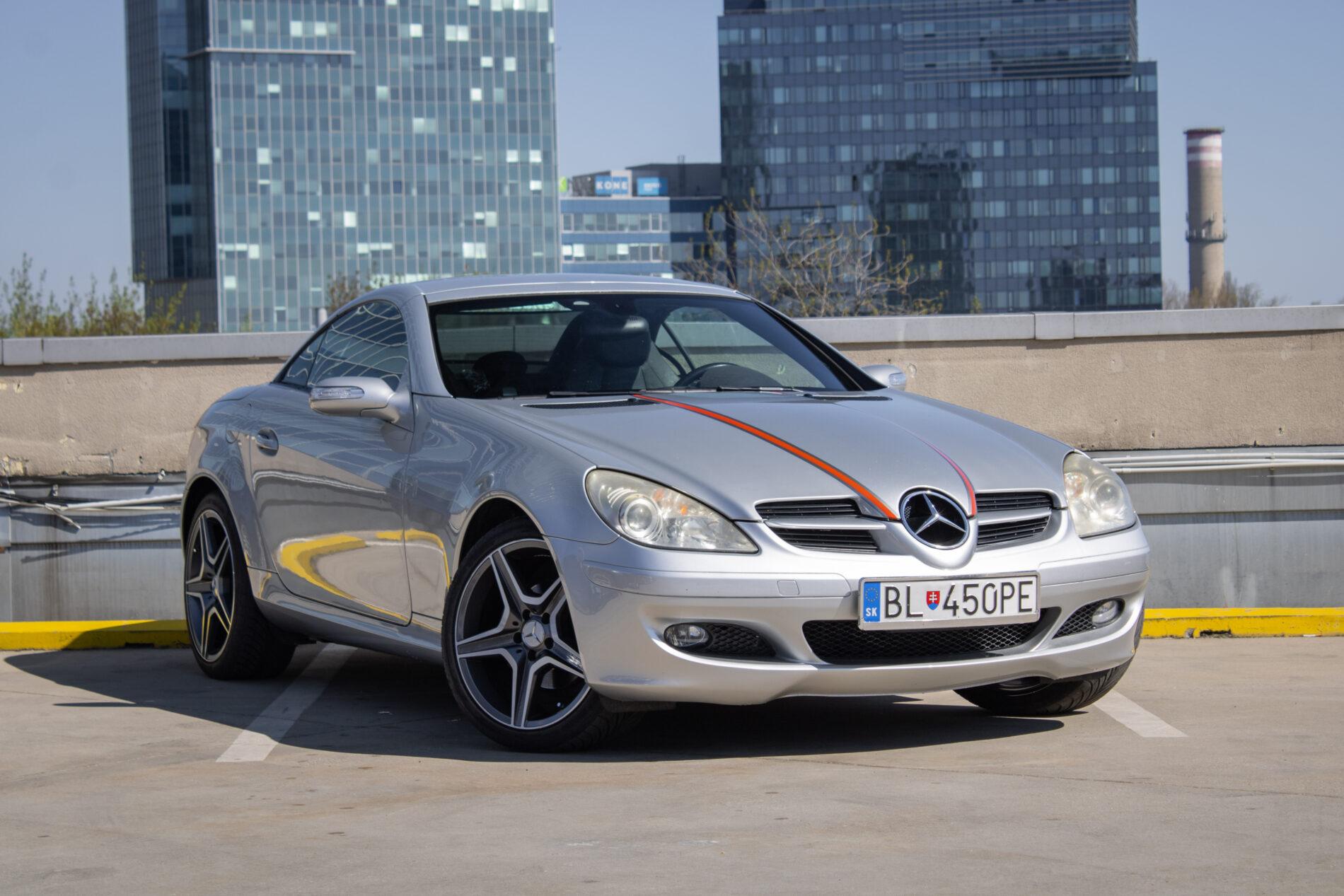 2006 Mercedes-Benz SLK 200 Komp., stříbrná kabriolet, 87 500 km