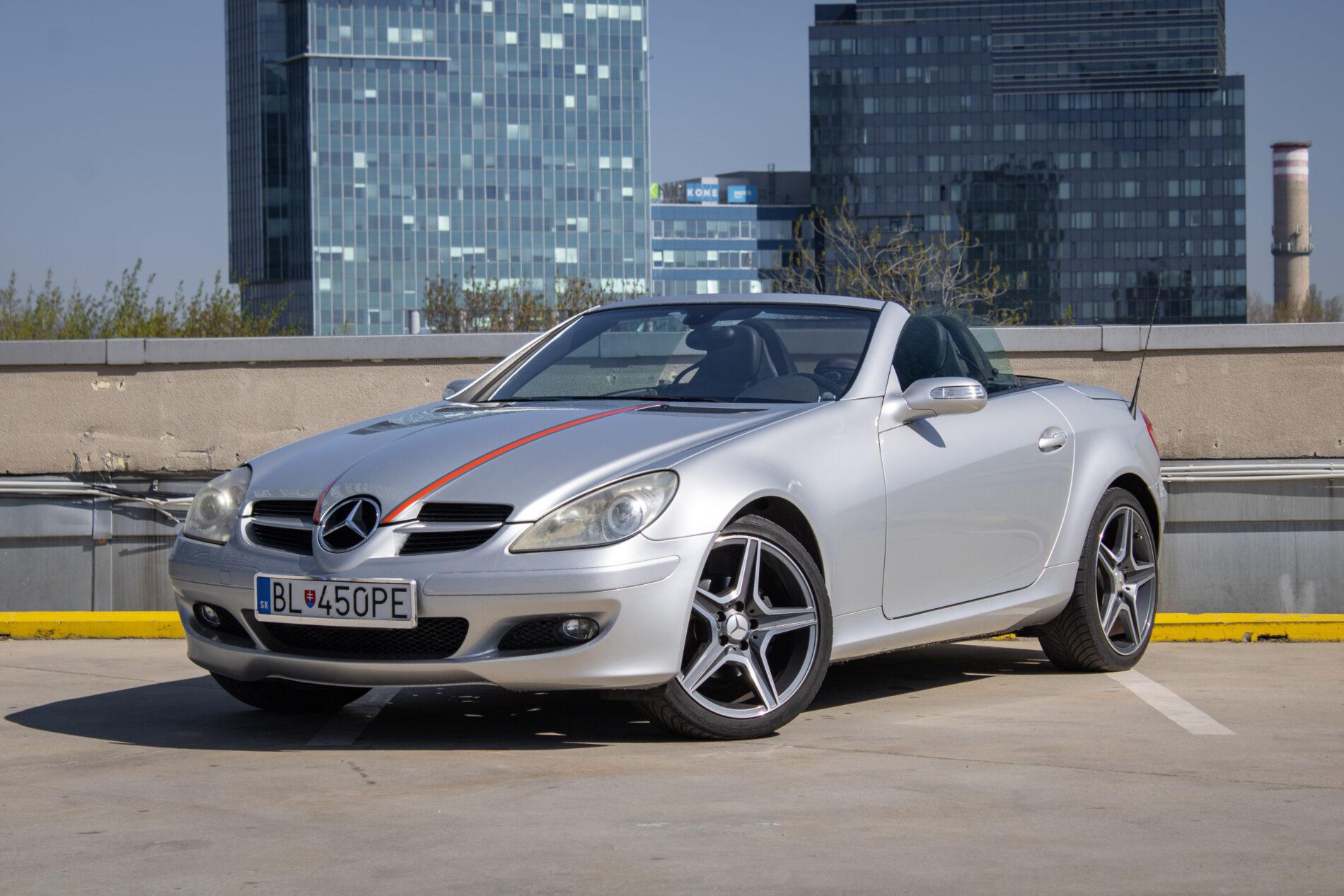 2006 Mercedes-Benz SLK 200 Komp., stříbrná kabriolet, 87 500 km
