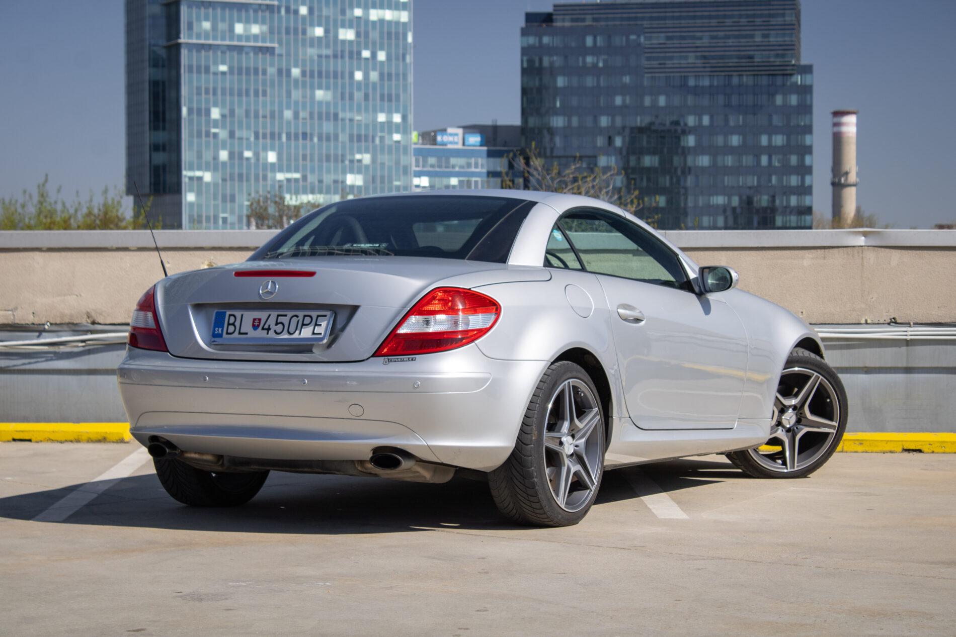 2006 Mercedes-Benz SLK 200 Komp., stříbrná kabriolet, 87 500 km