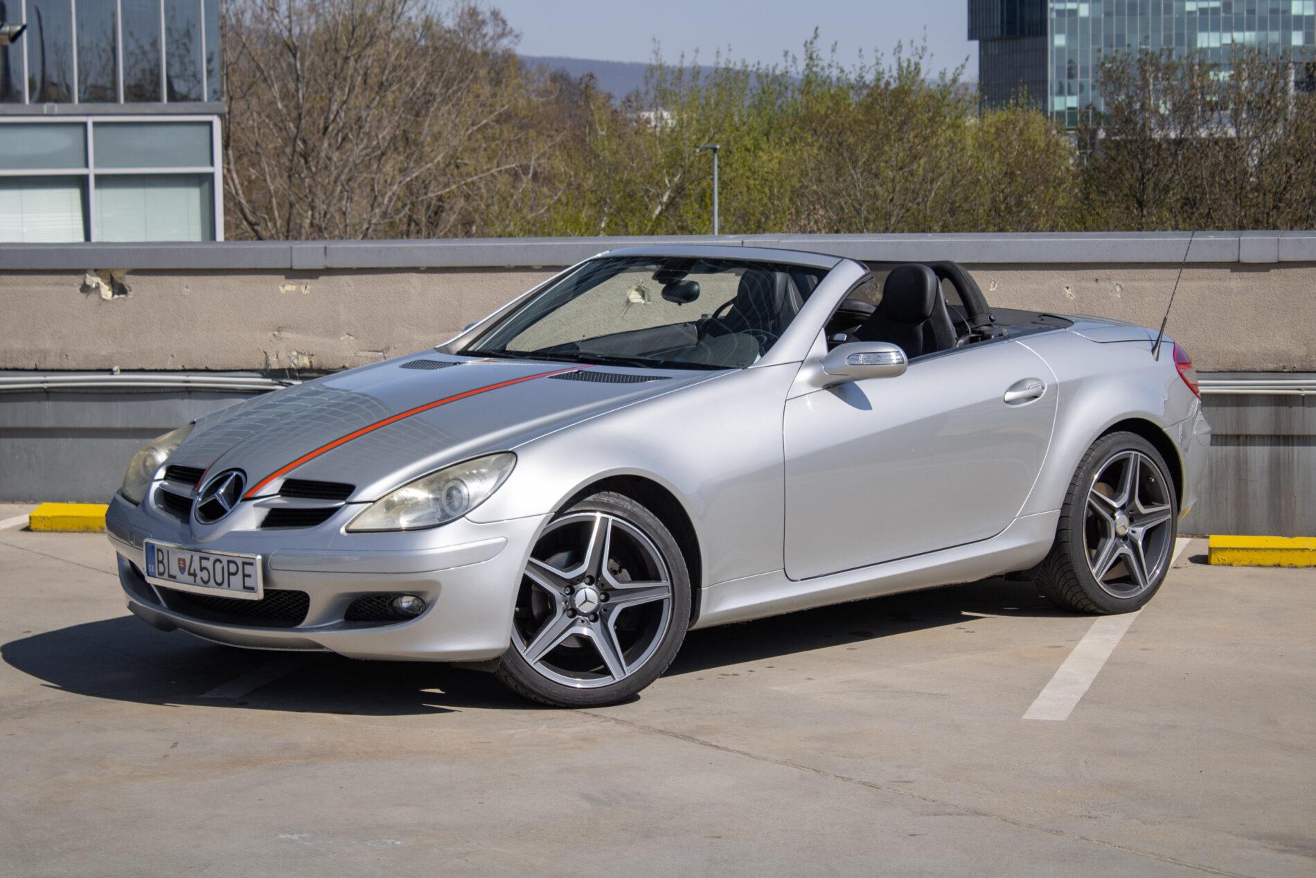 2006 Mercedes-Benz SLK 200 Komp., stříbrná kabriolet, 87 500 km