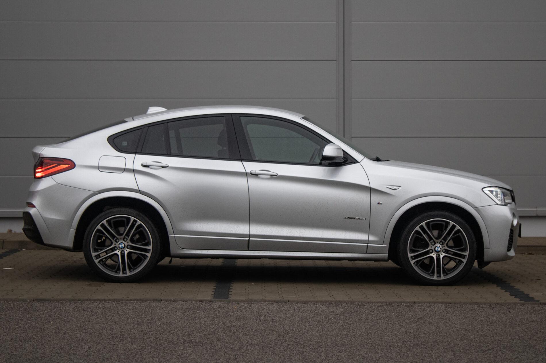 2018 BMW X4 35d, stříbrná suv, 128 717 km