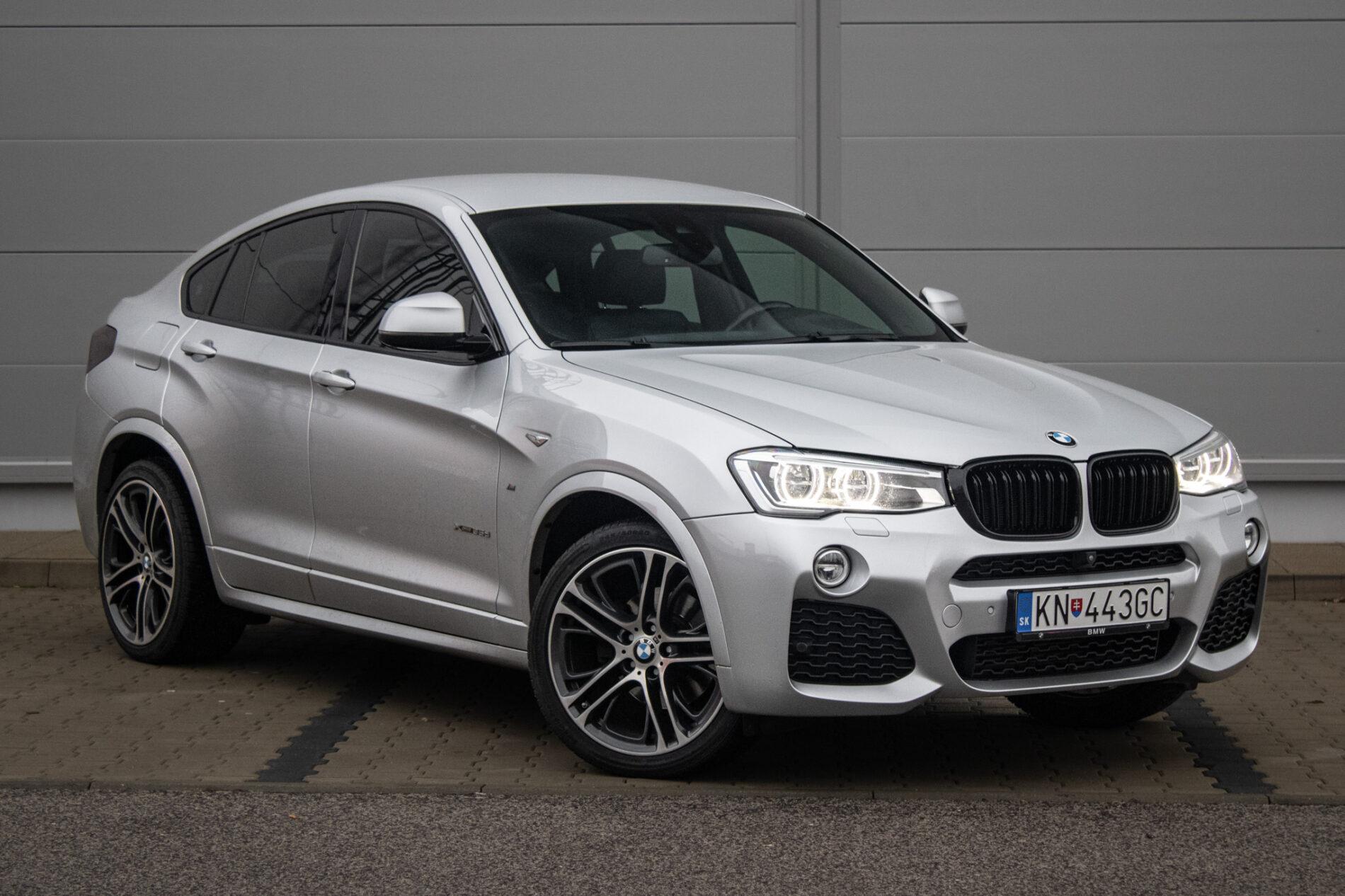 2018 BMW X4 35d, stříbrná suv, 128 717 km