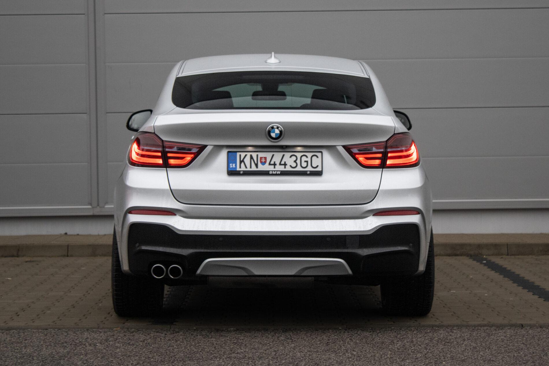 2018 BMW X4 35d, stříbrná suv, 128 717 km