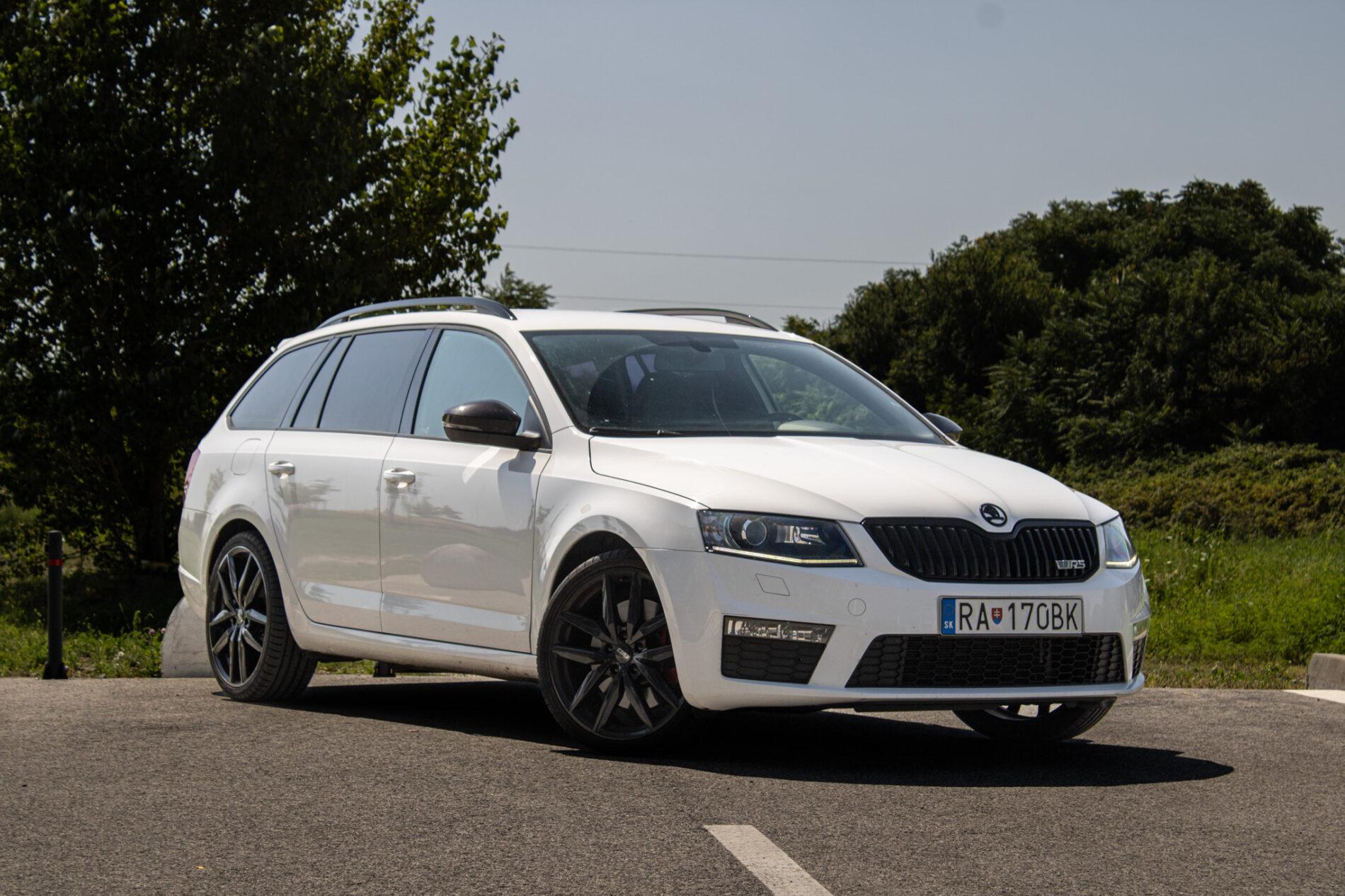 2014 Skoda Octavia RS, bílá kombi, 171 532 km