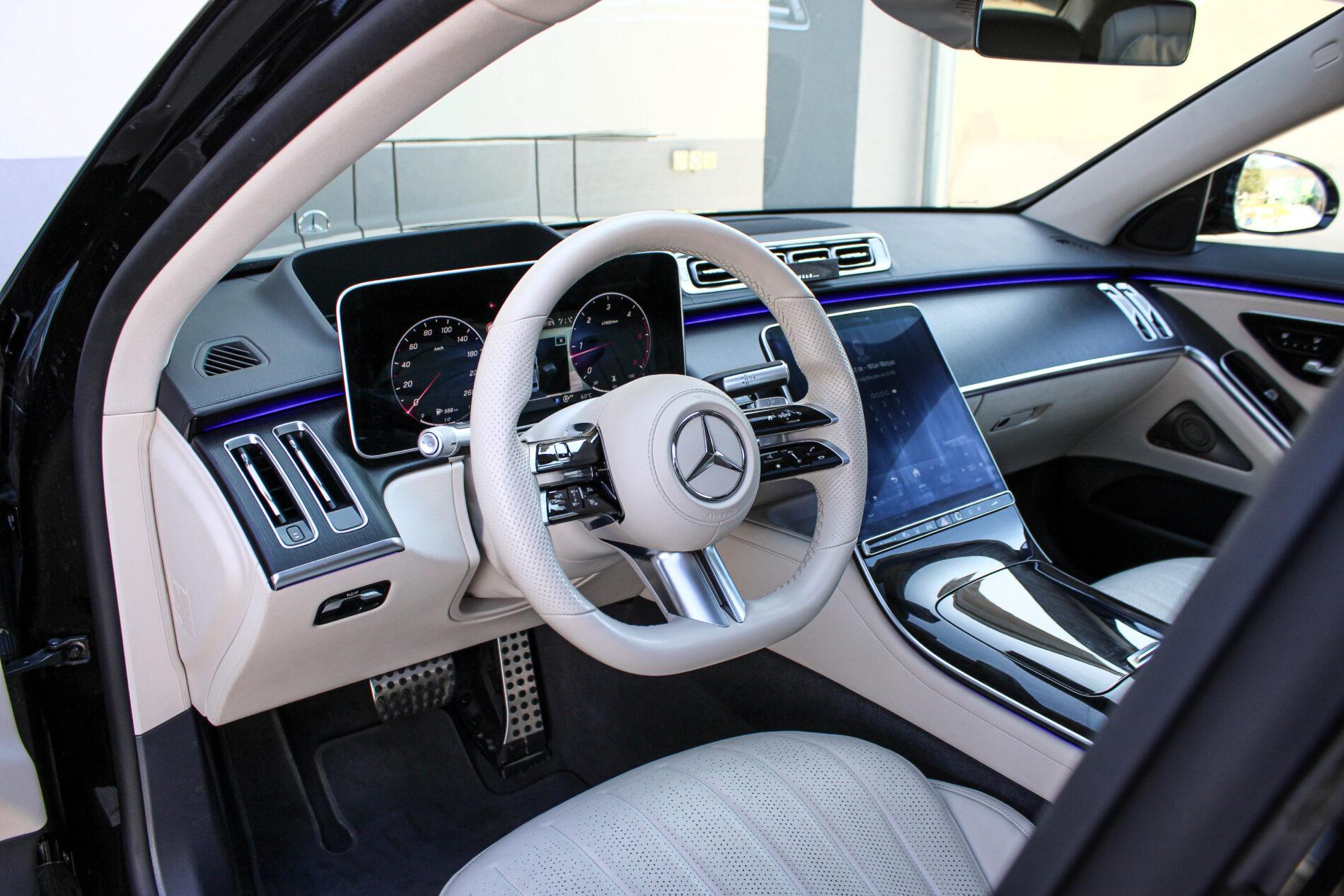 2021 Mercedes-Benz S 400d, černá sedan, 82 099 km
