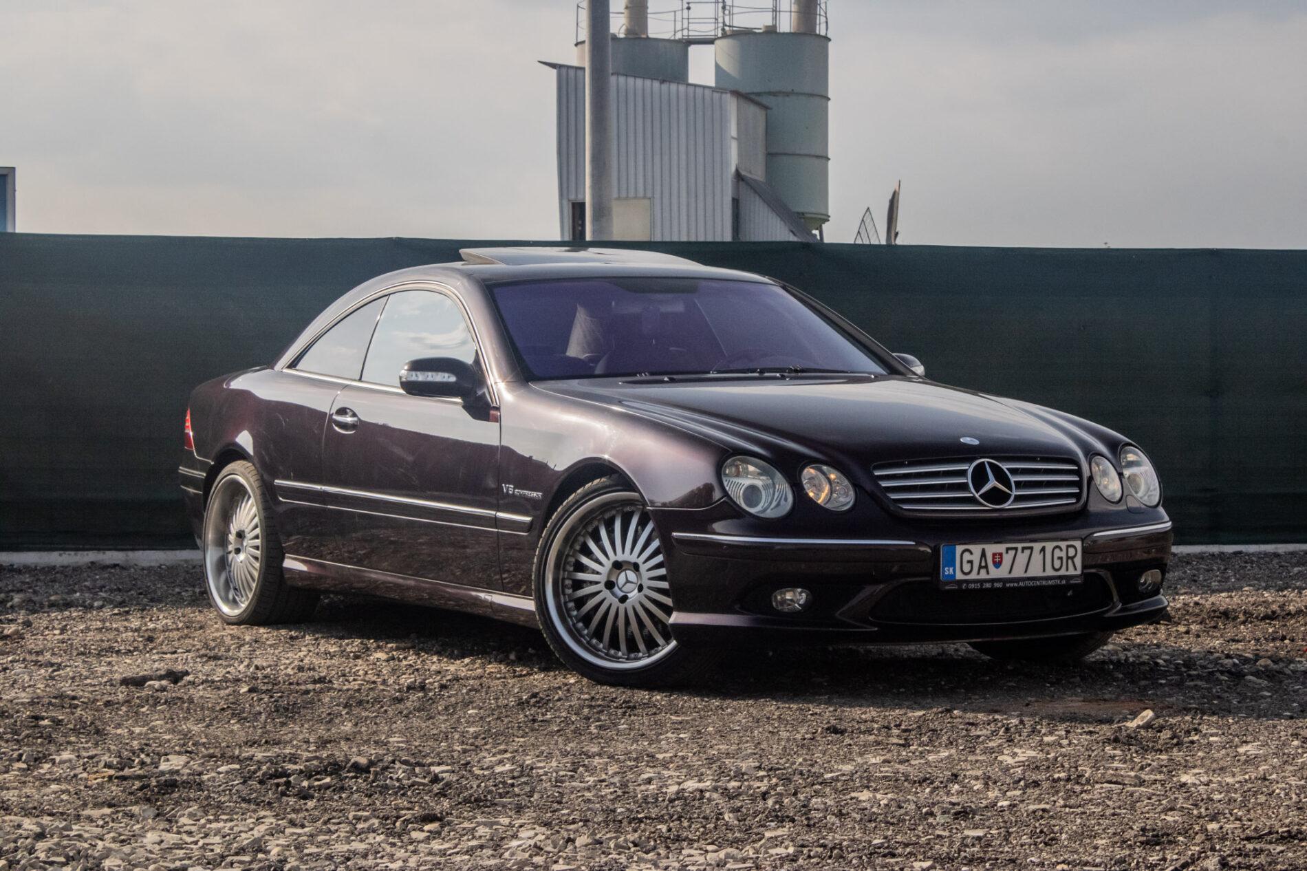 2002 Mercedes-Benz CL 55 AMG, fialová kupé, 127 625 km