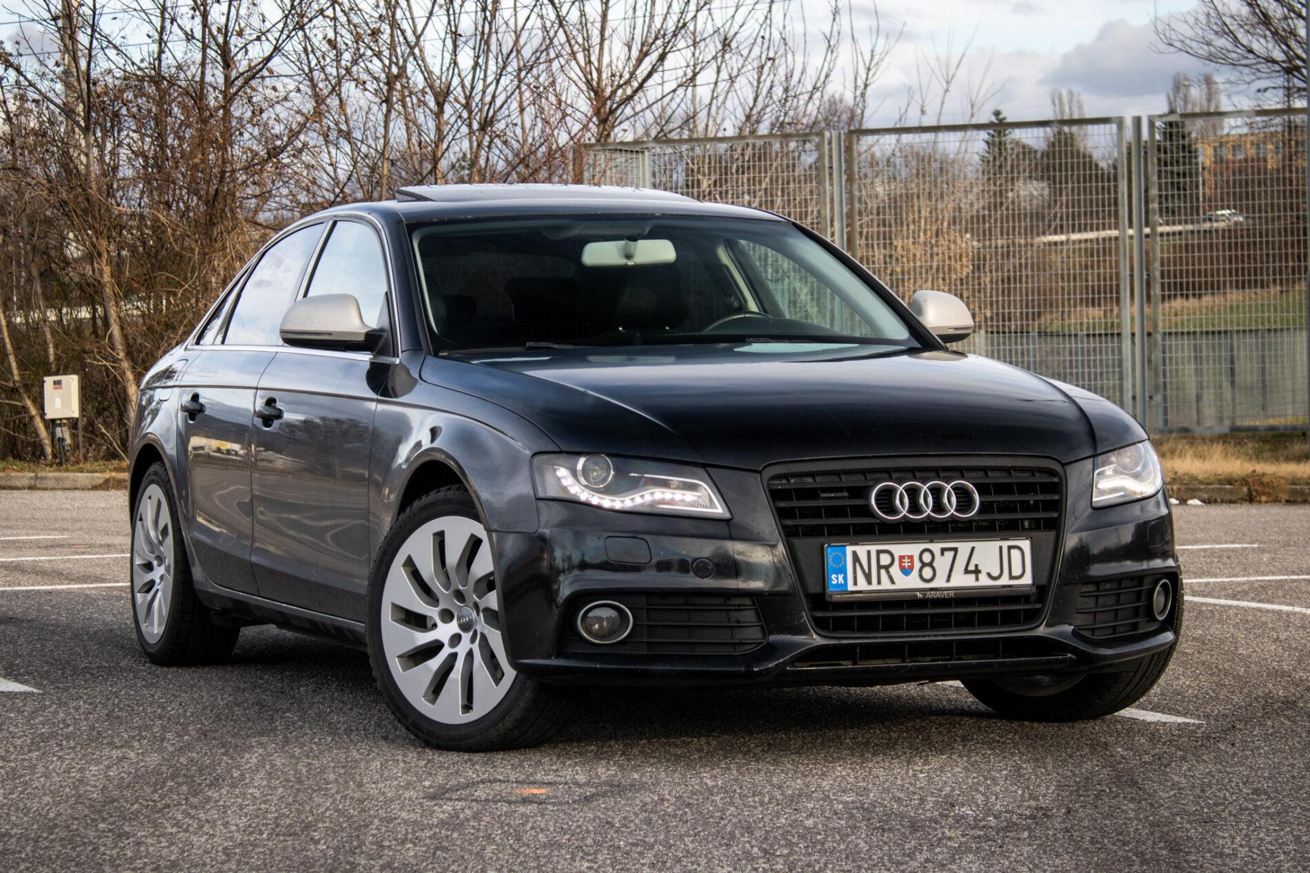 2008 AUDI A4, černá sedan, 299 650 km