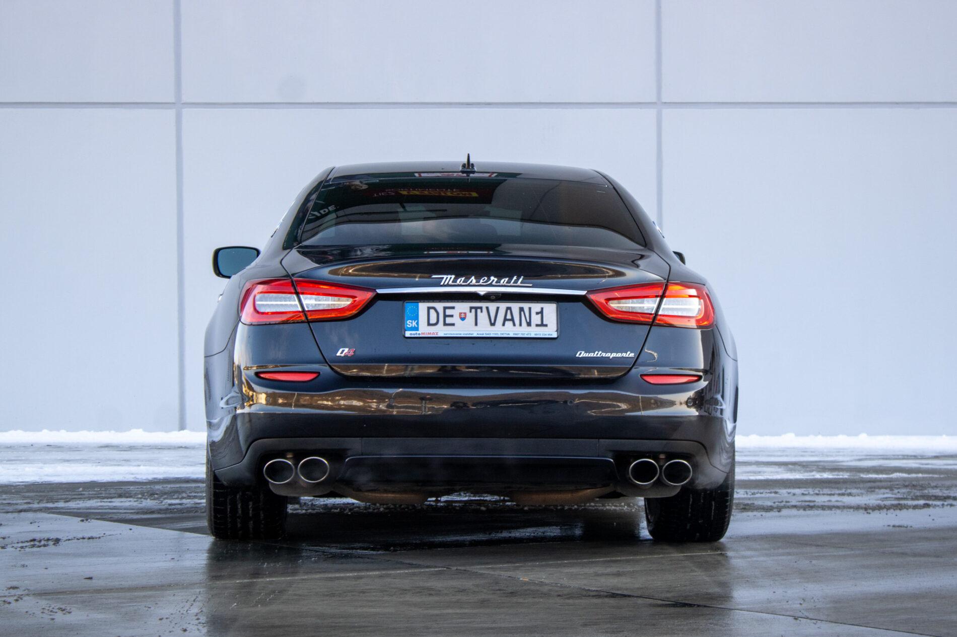 2014 Maserati Quattroporte, černá sedan, 120 000 km