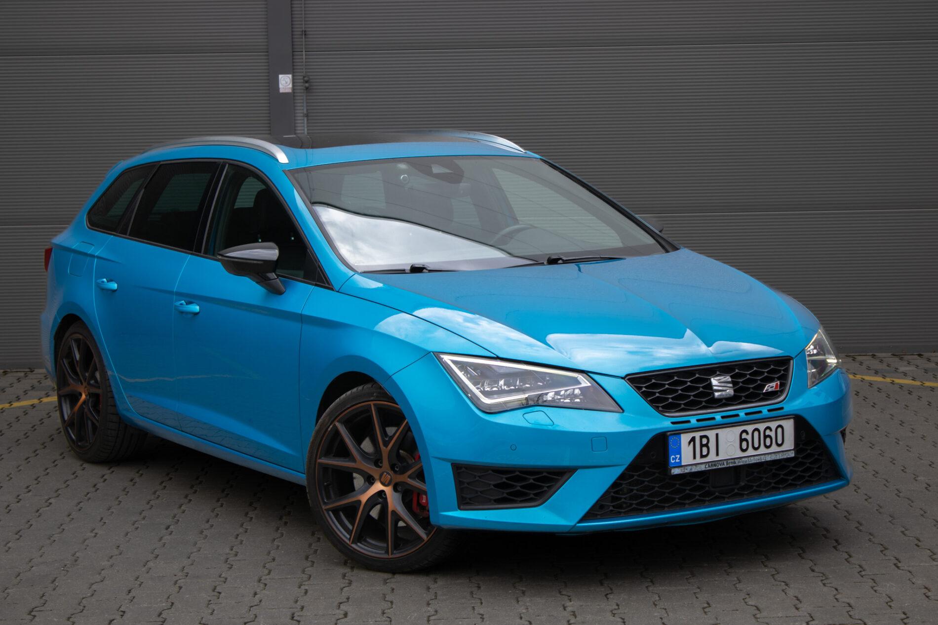 2016 Seat Leon Cupra, modrá kombi, 170 000 km