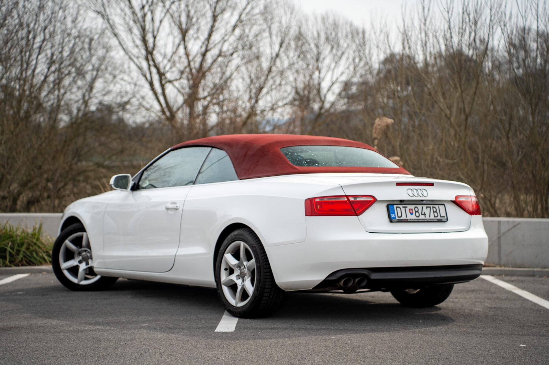 2010 AUDI A5, bílá kabriolet, 357 143 km