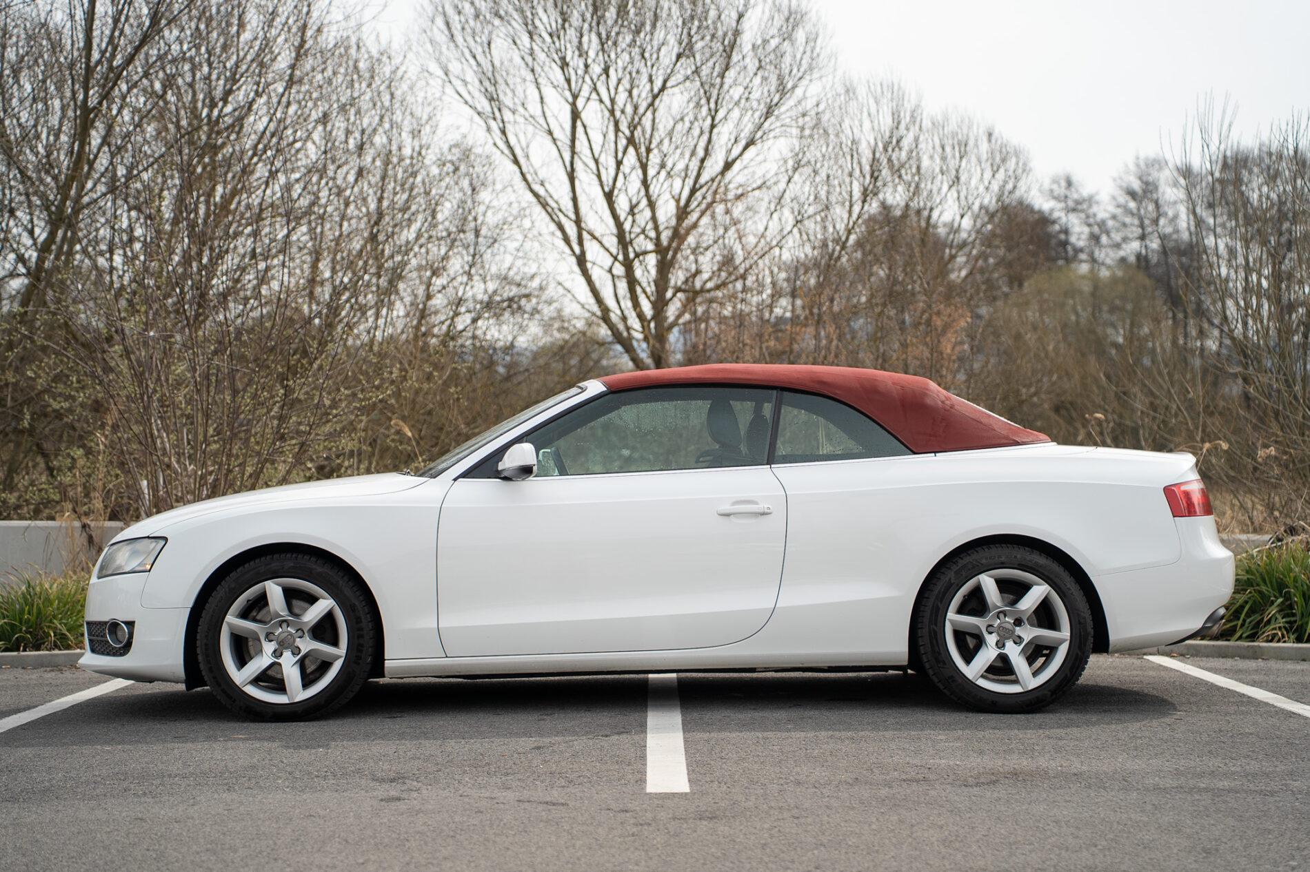 2010 AUDI A5, bílá kabriolet, 357 143 km