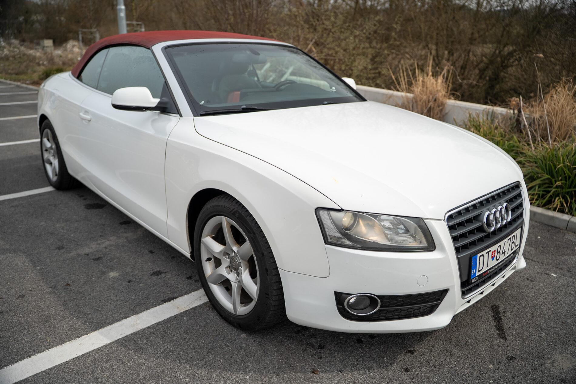 2010 AUDI A5, bílá kabriolet, 357 143 km