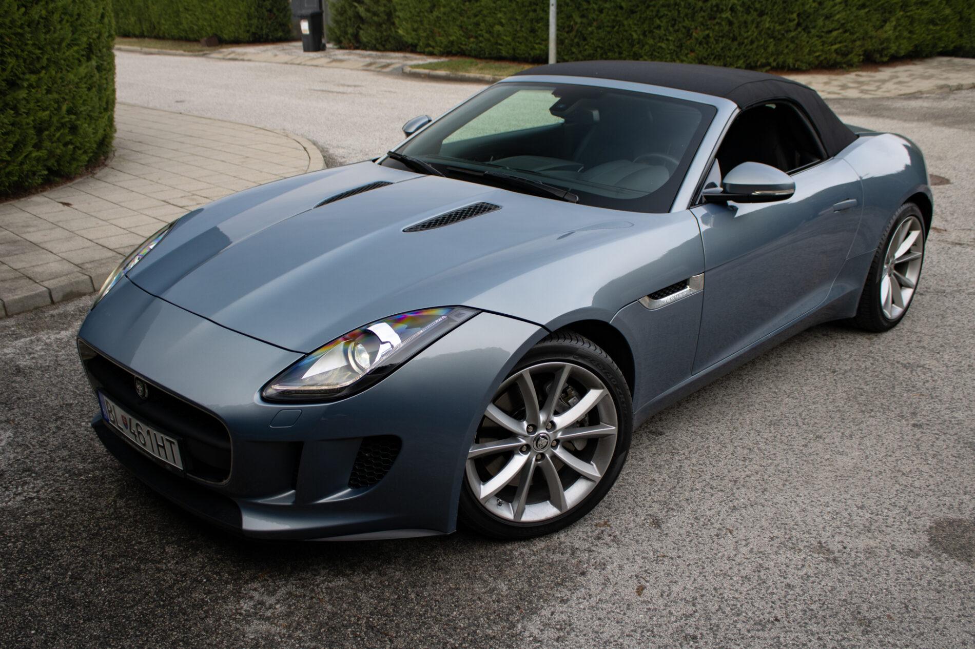 2014 Jaguar F-Type S, šedá kabriolet, 7 398 km