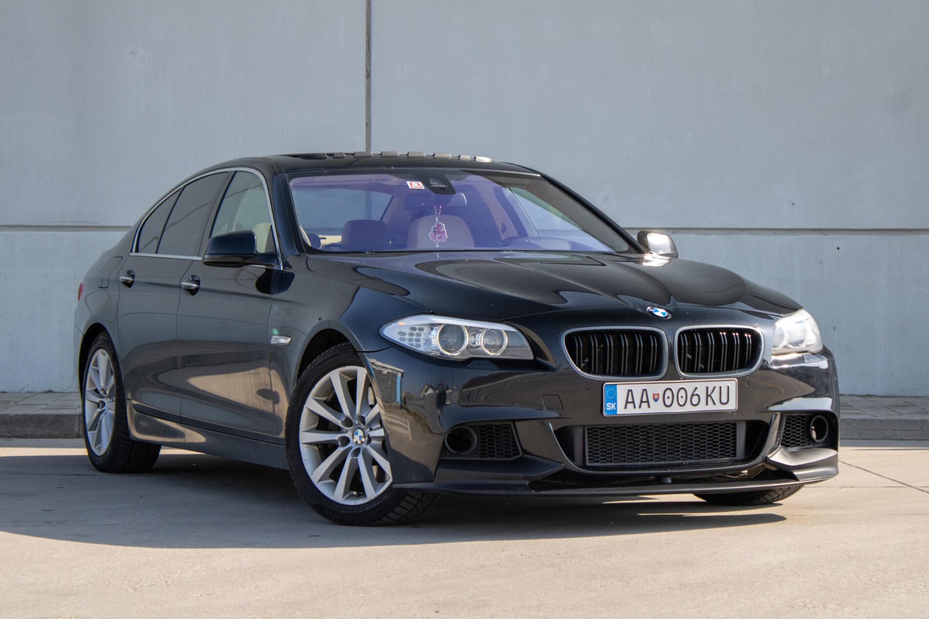 2013 BMW 530d, černá sedan, 303 000 km