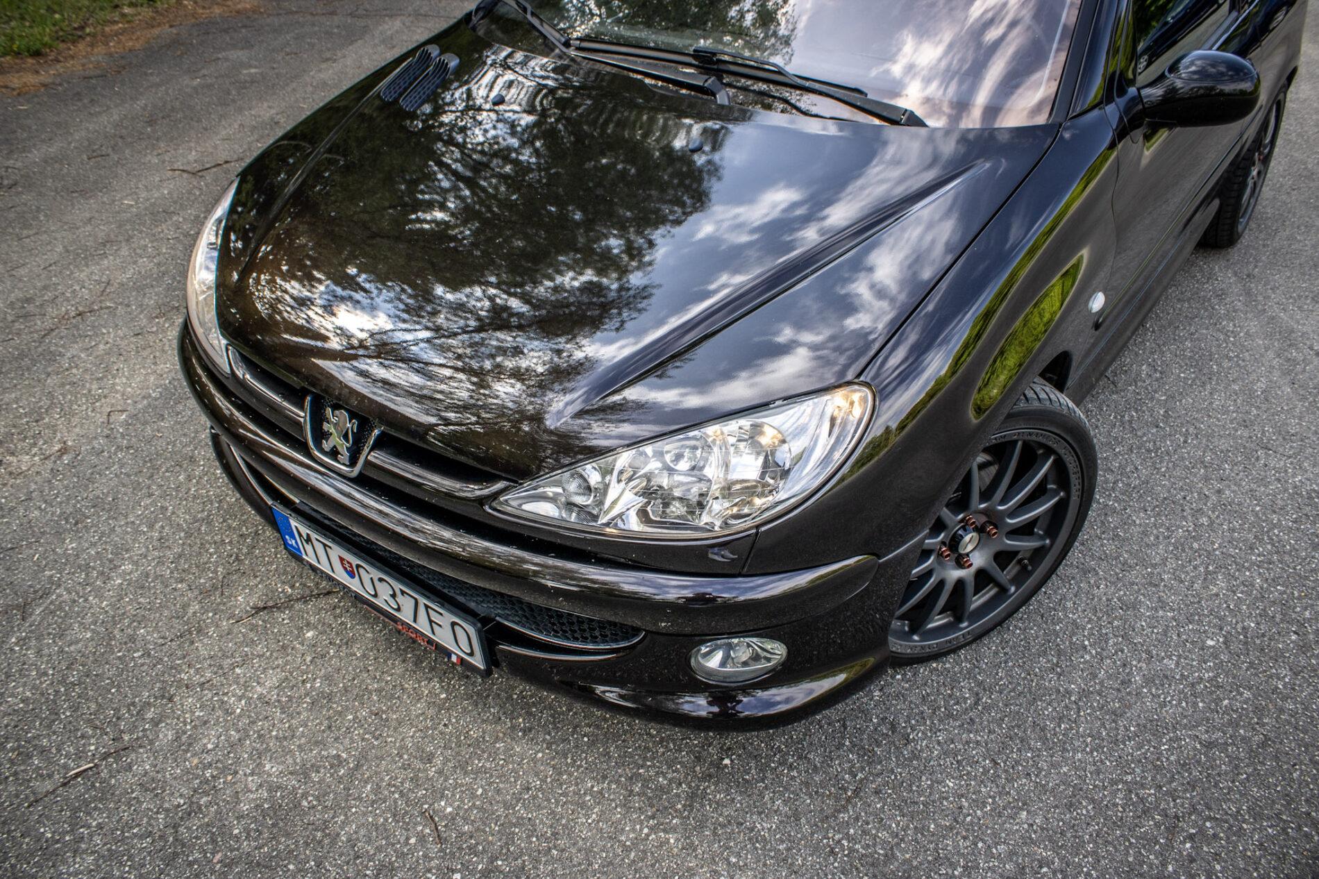 2003 Peugeot 206 RC, černá hatchback, 58 219 km