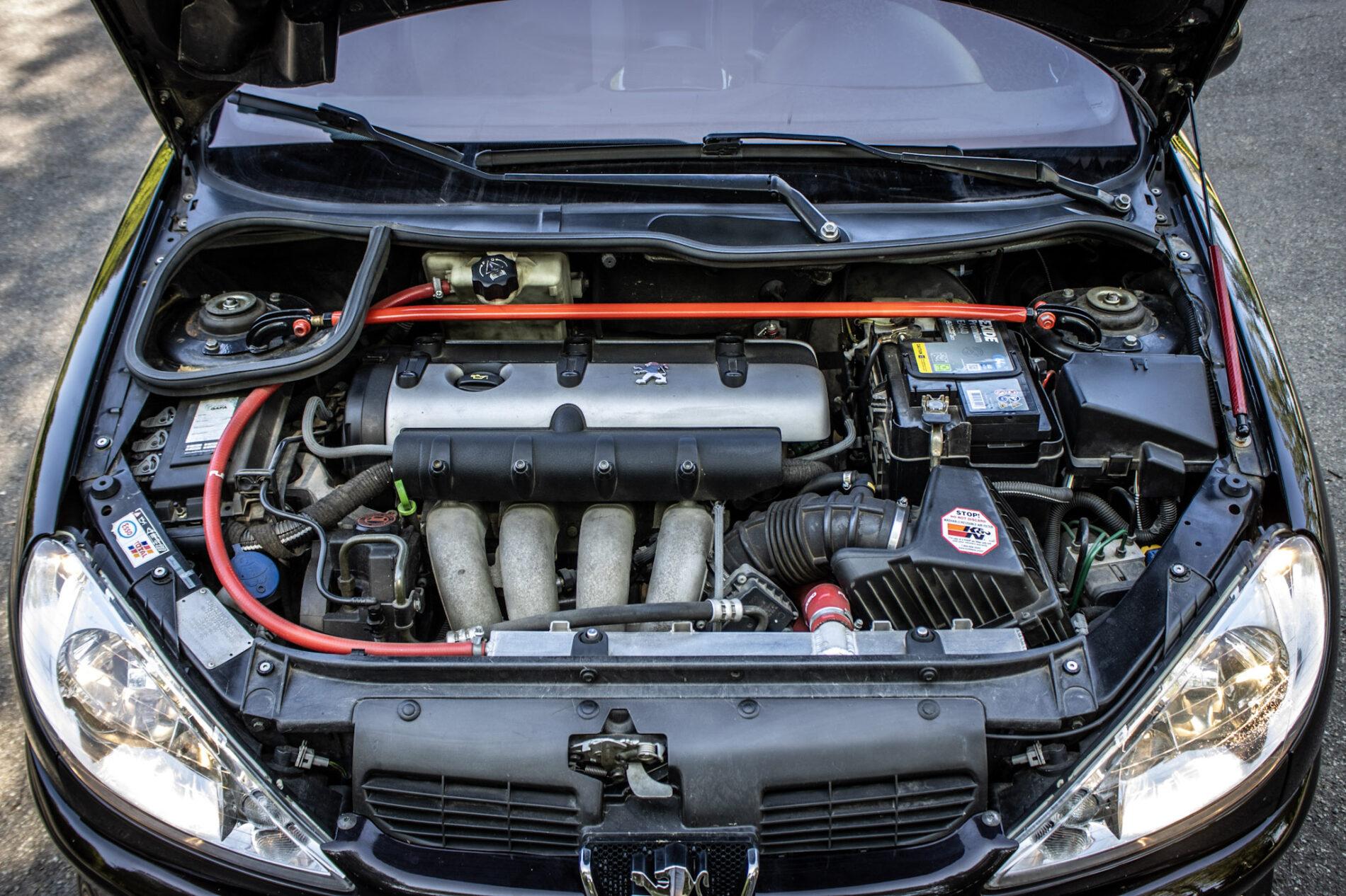 2003 Peugeot 206 RC, černá hatchback, 58 219 km