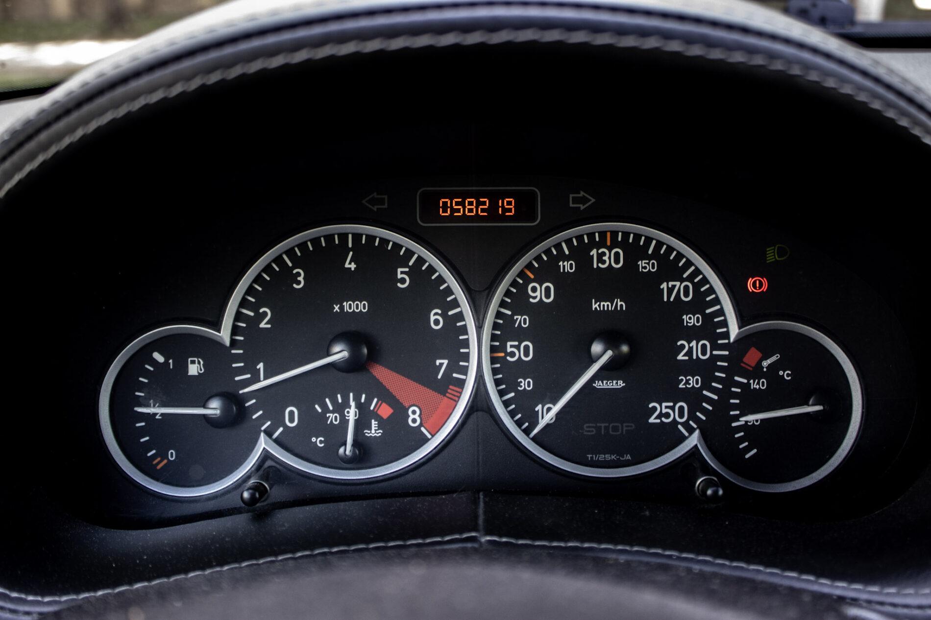 2003 Peugeot 206 RC, černá hatchback, 58 219 km