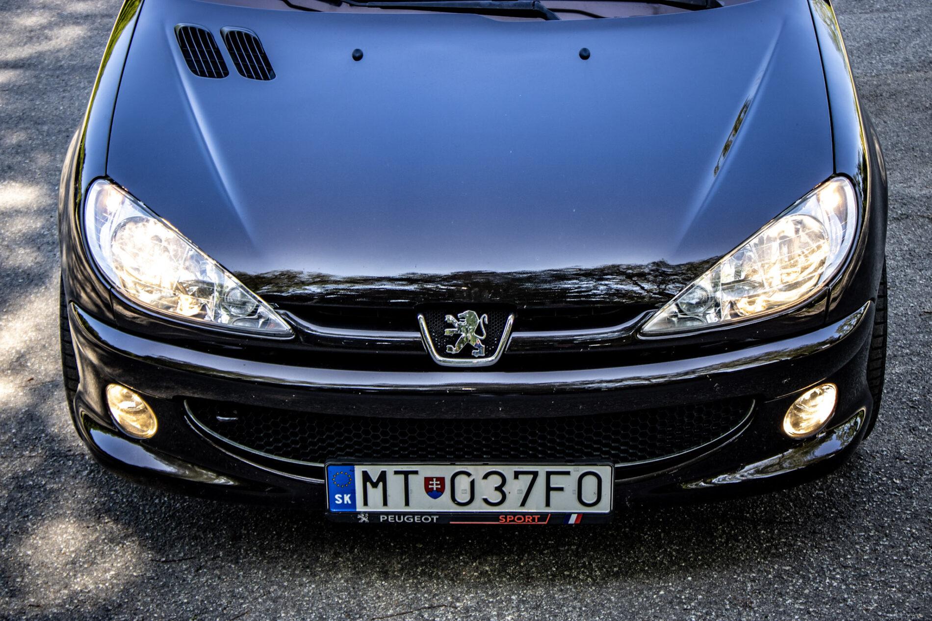 2003 Peugeot 206 RC, černá hatchback, 58 219 km