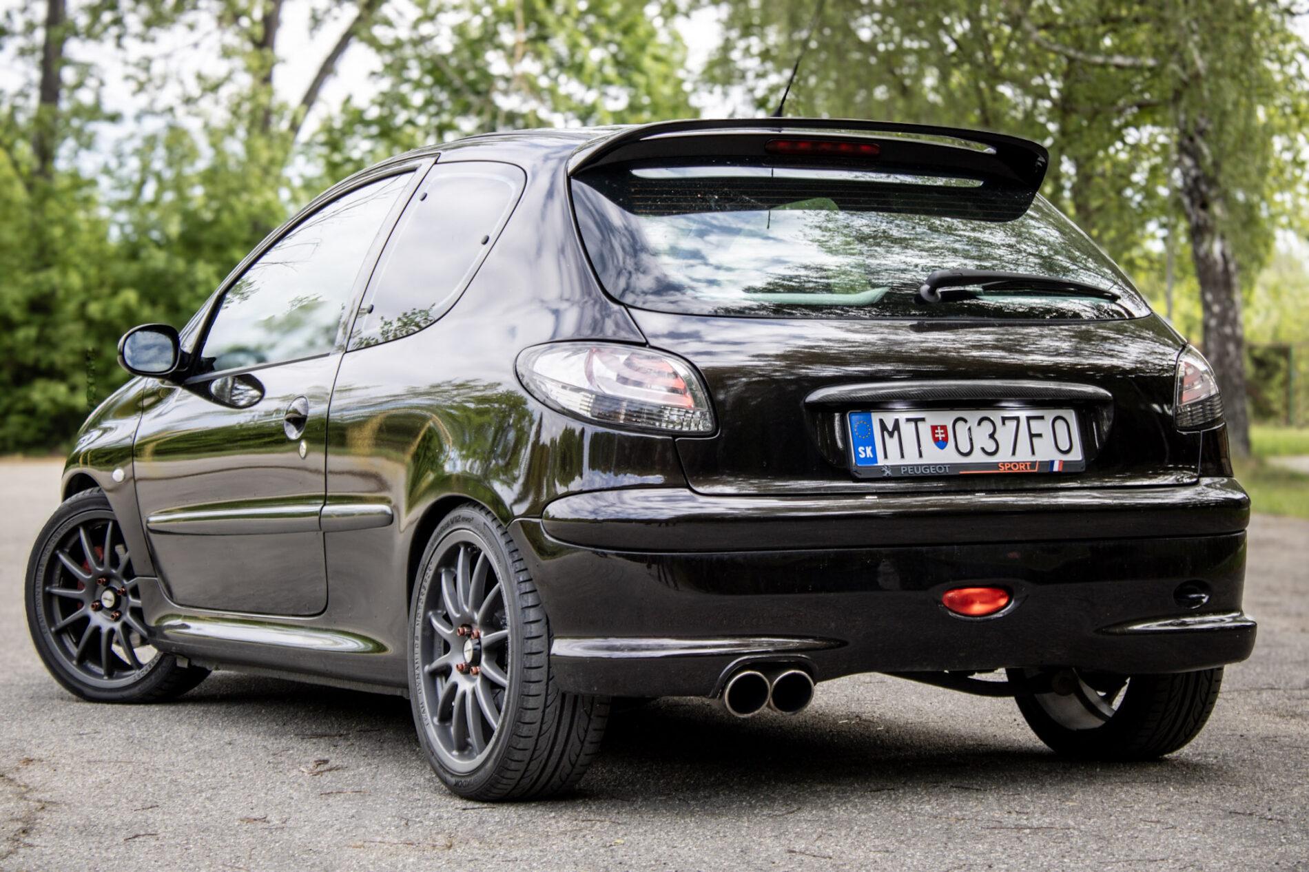 2003 Peugeot 206 RC, černá hatchback, 58 219 km