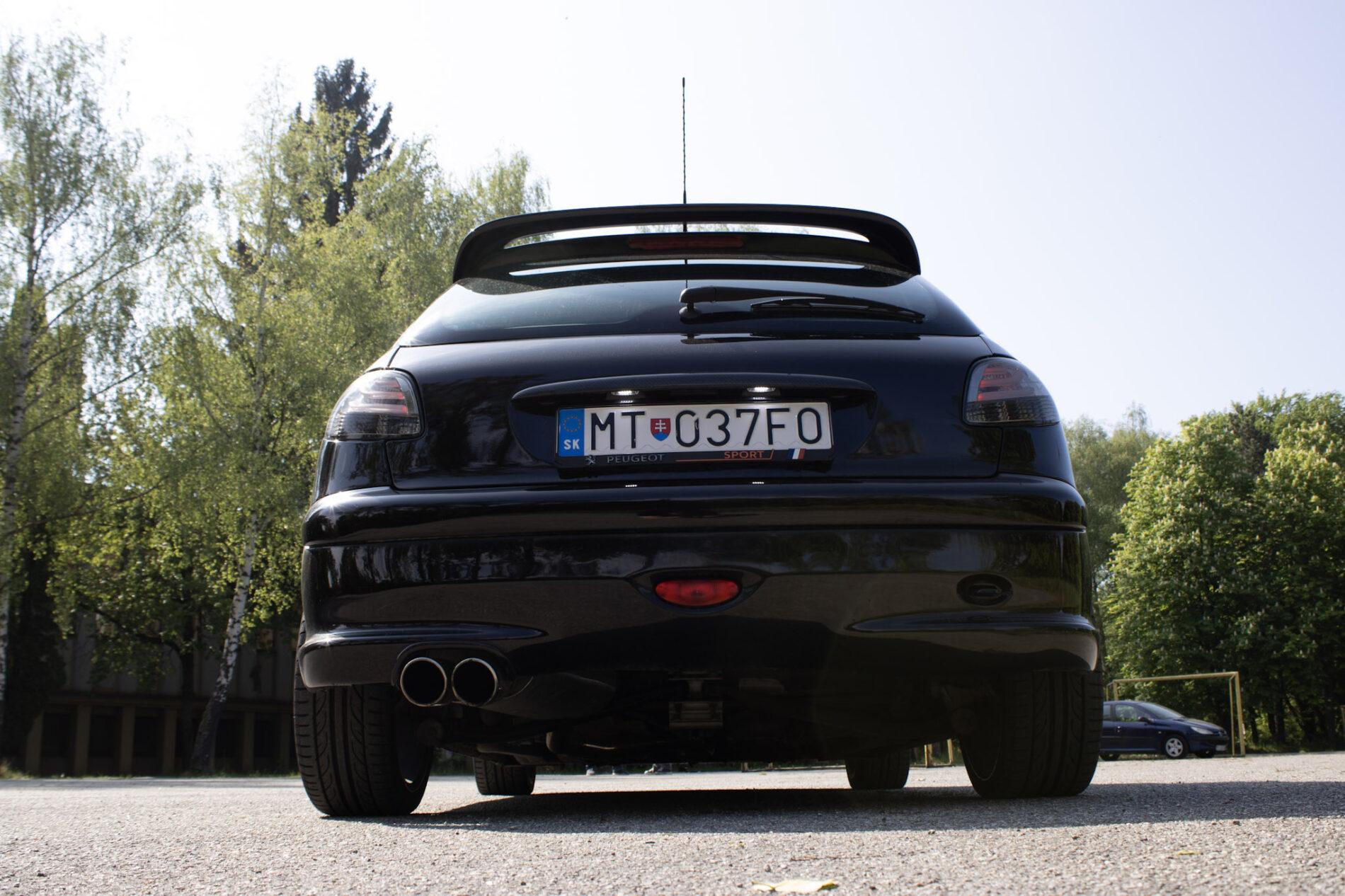 2003 Peugeot 206 RC, černá hatchback, 58 219 km