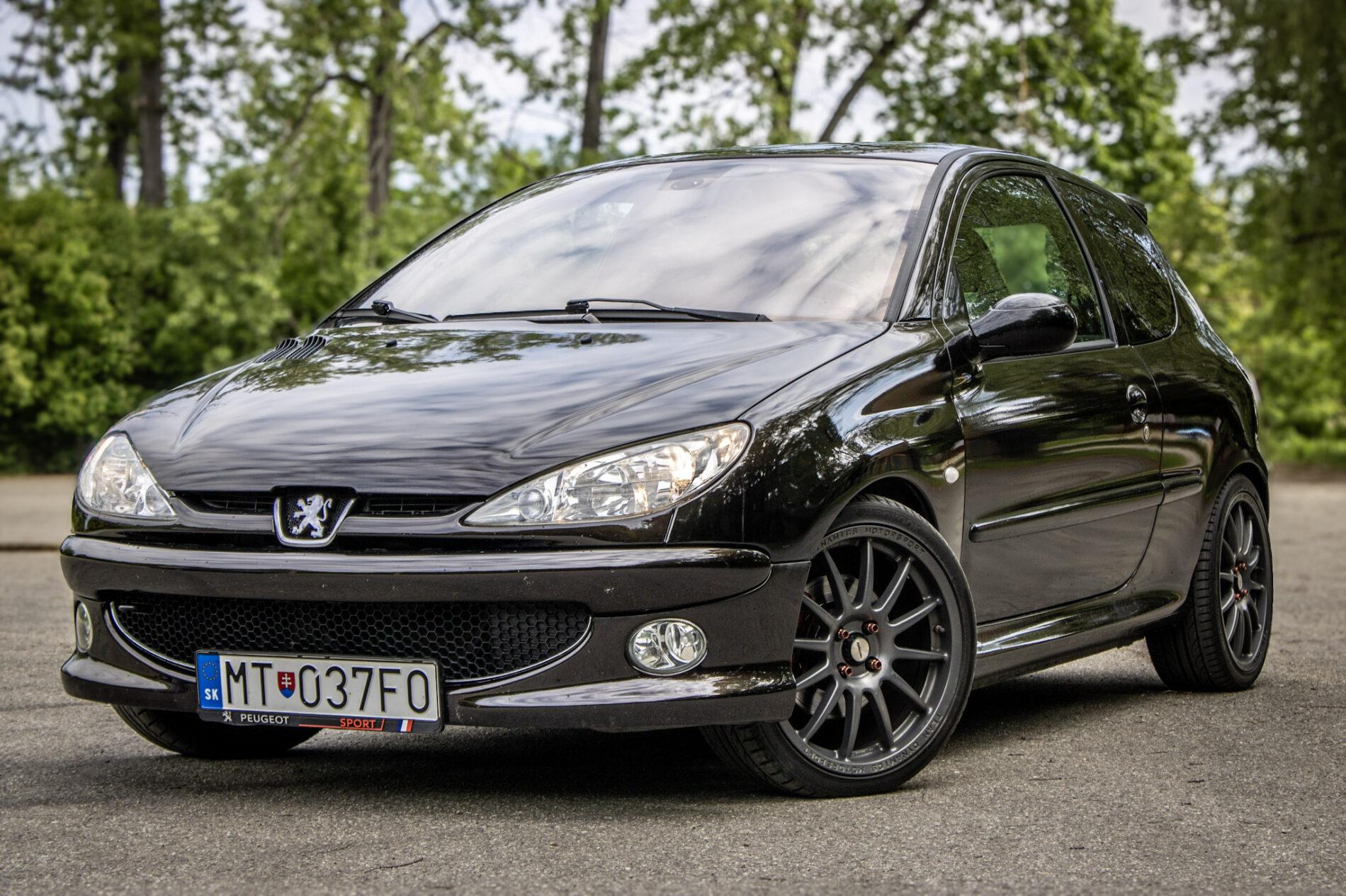 2003 Peugeot 206 RC, černá hatchback, 58 219 km