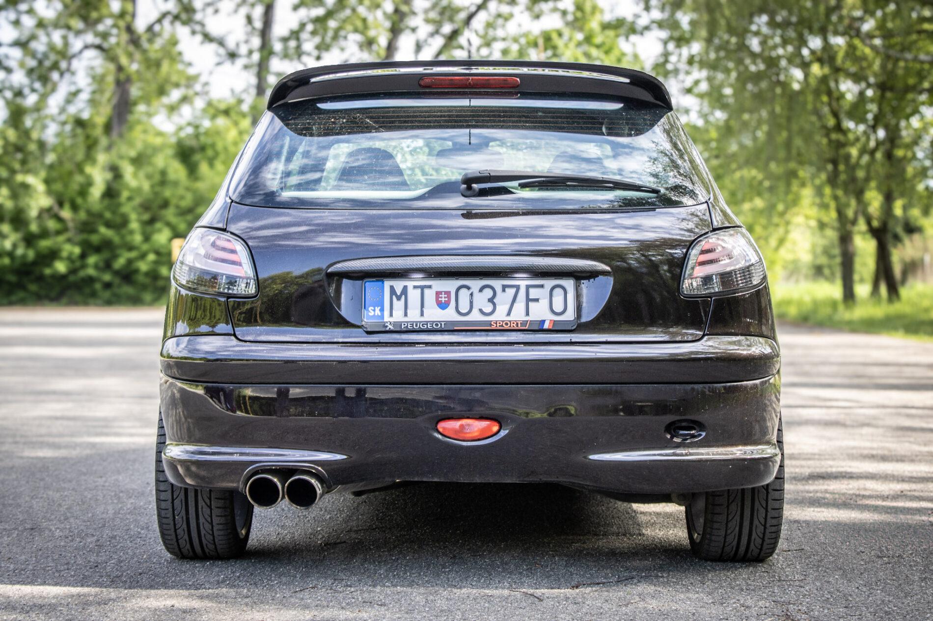 2003 Peugeot 206 RC, černá hatchback, 58 219 km