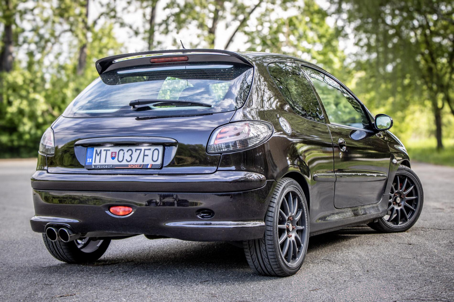 2003 Peugeot 206 RC, černá hatchback, 58 219 km