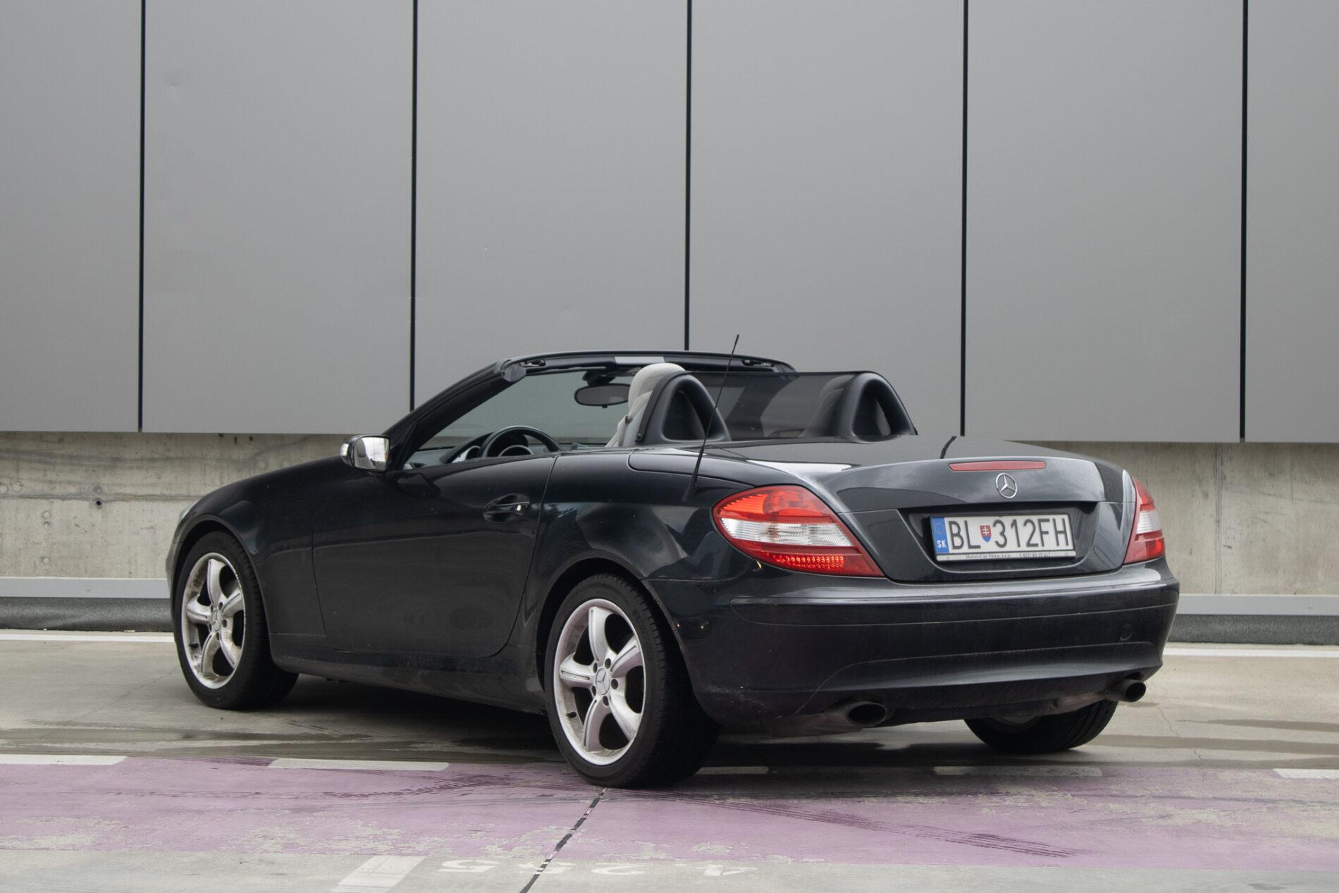 2006 Mercedes-Benz SLK 200 Komp., černá kabriolet, 97 413 km