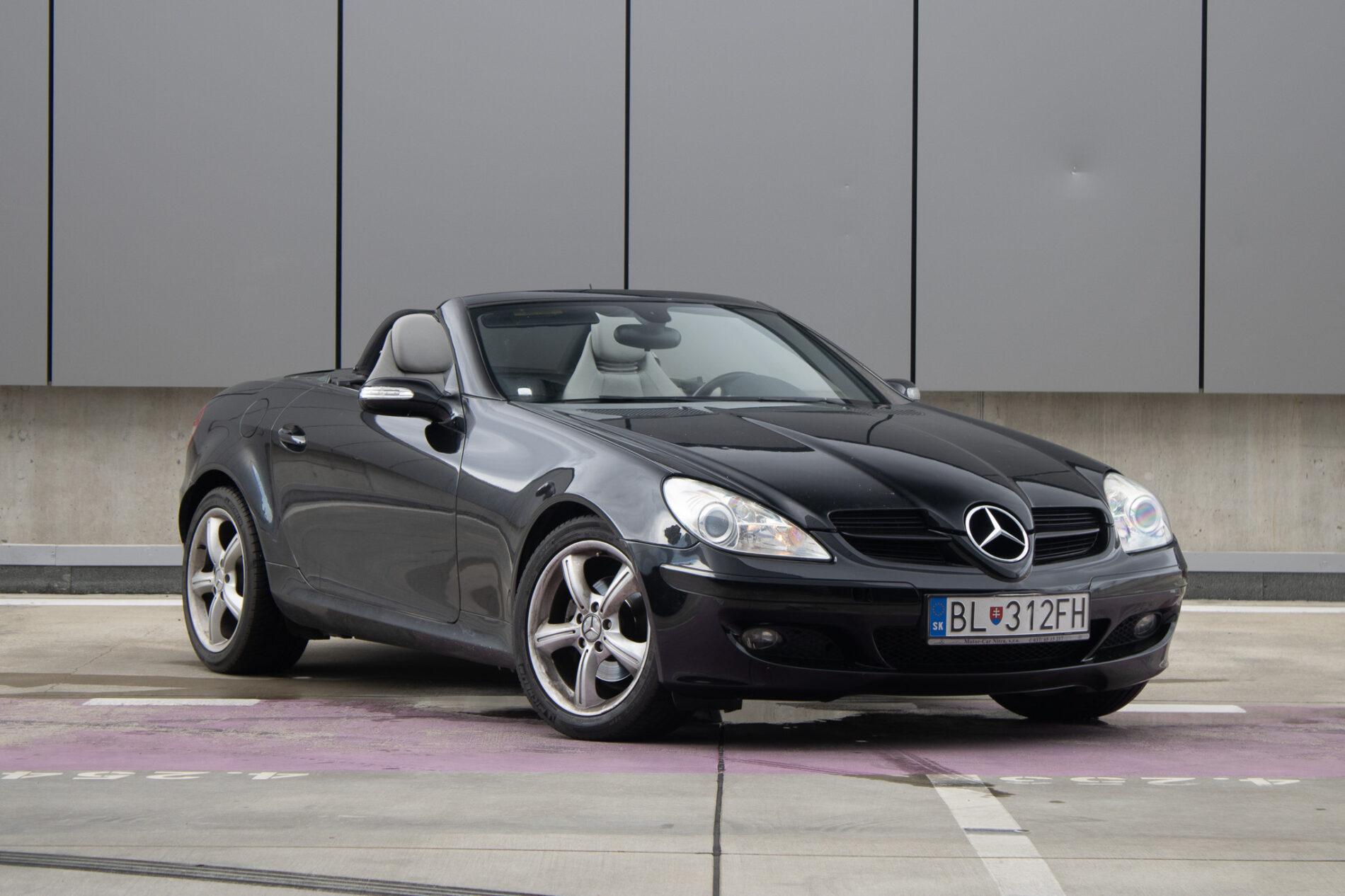 2006 Mercedes-Benz SLK 200 Komp., černá kabriolet, 97 413 km