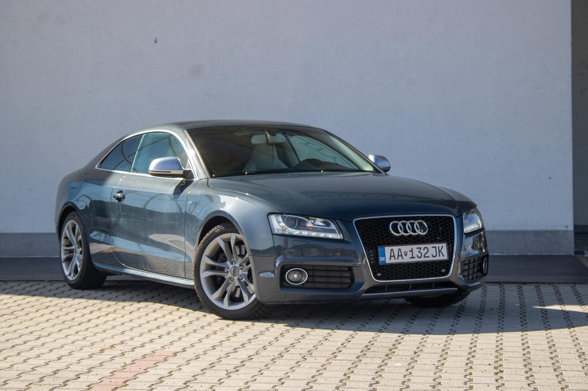 2008 AUDI S5, šedá kupé, 153 084 km