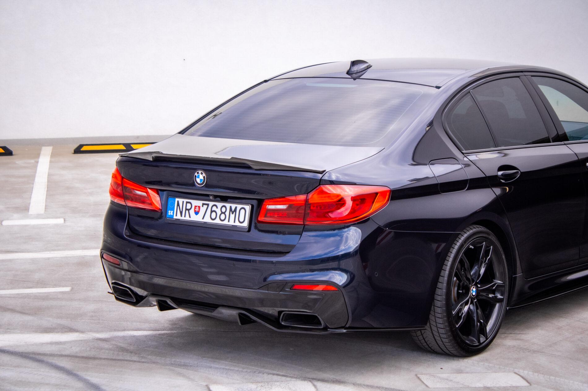 2019 BMW M550d, černá sedan, 239 000 km