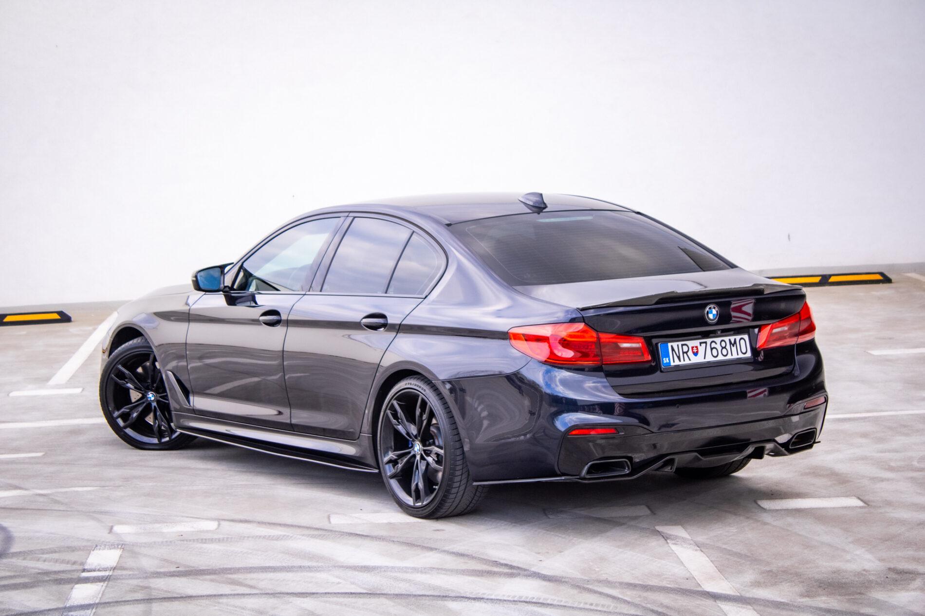 2019 BMW M550d, černá sedan, 239 000 km