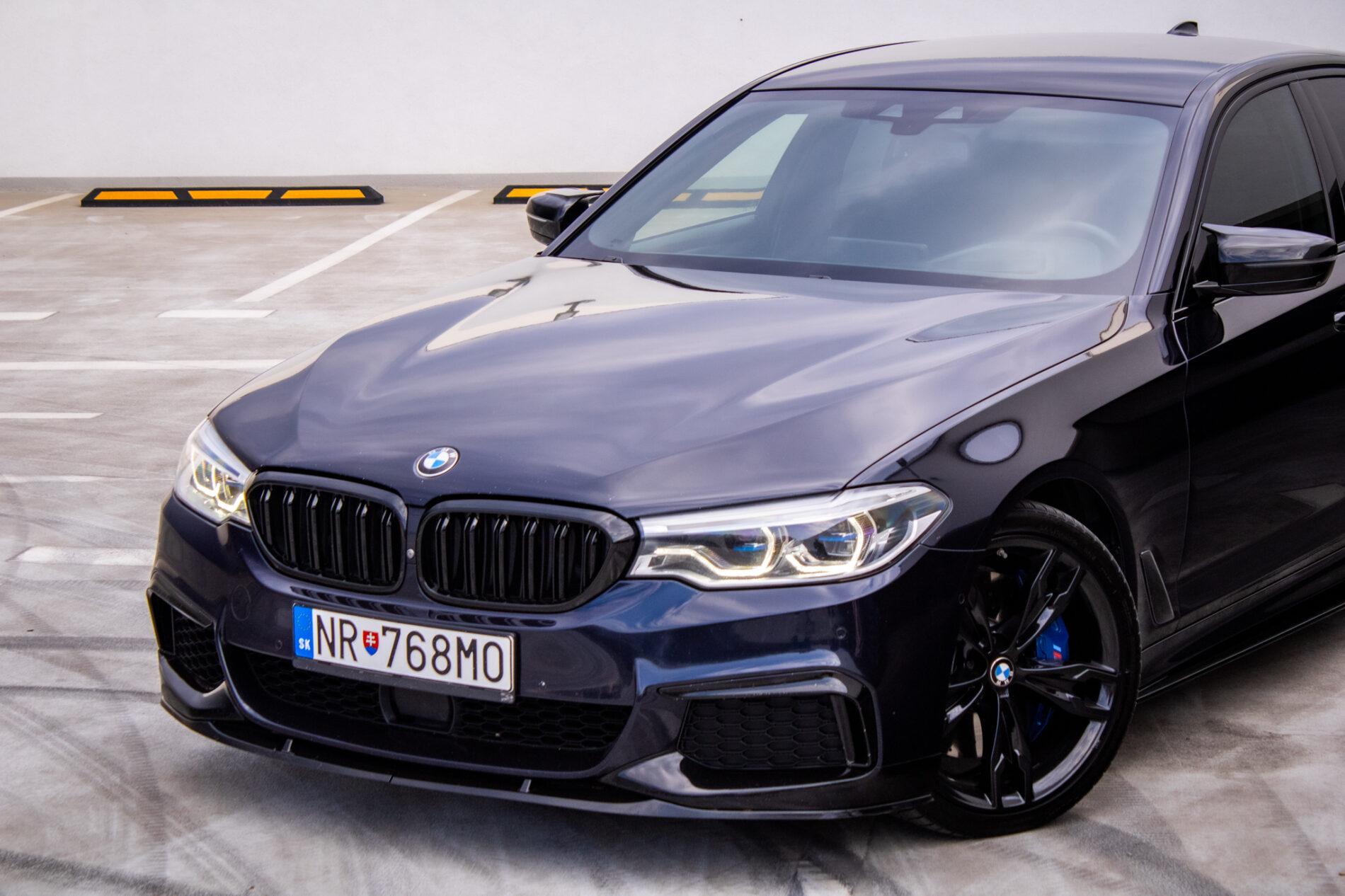 2019 BMW M550d, černá sedan, 239 000 km