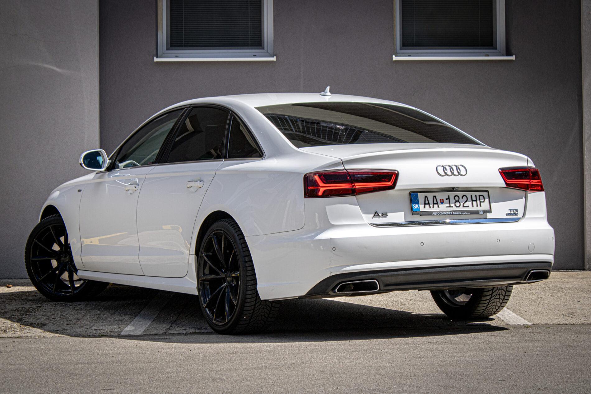 2016 AUDI A6, bílá sedan, 244 763 km