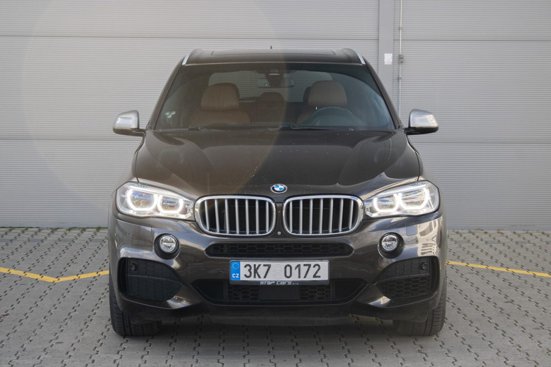 2014 BMW X5 M50d, hnědá suv, 221 000 km