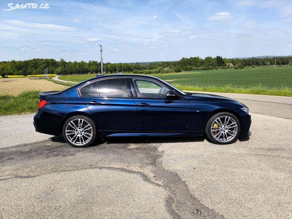 2014 BMW 335i, tmavě modrá sedan, 231 000 km