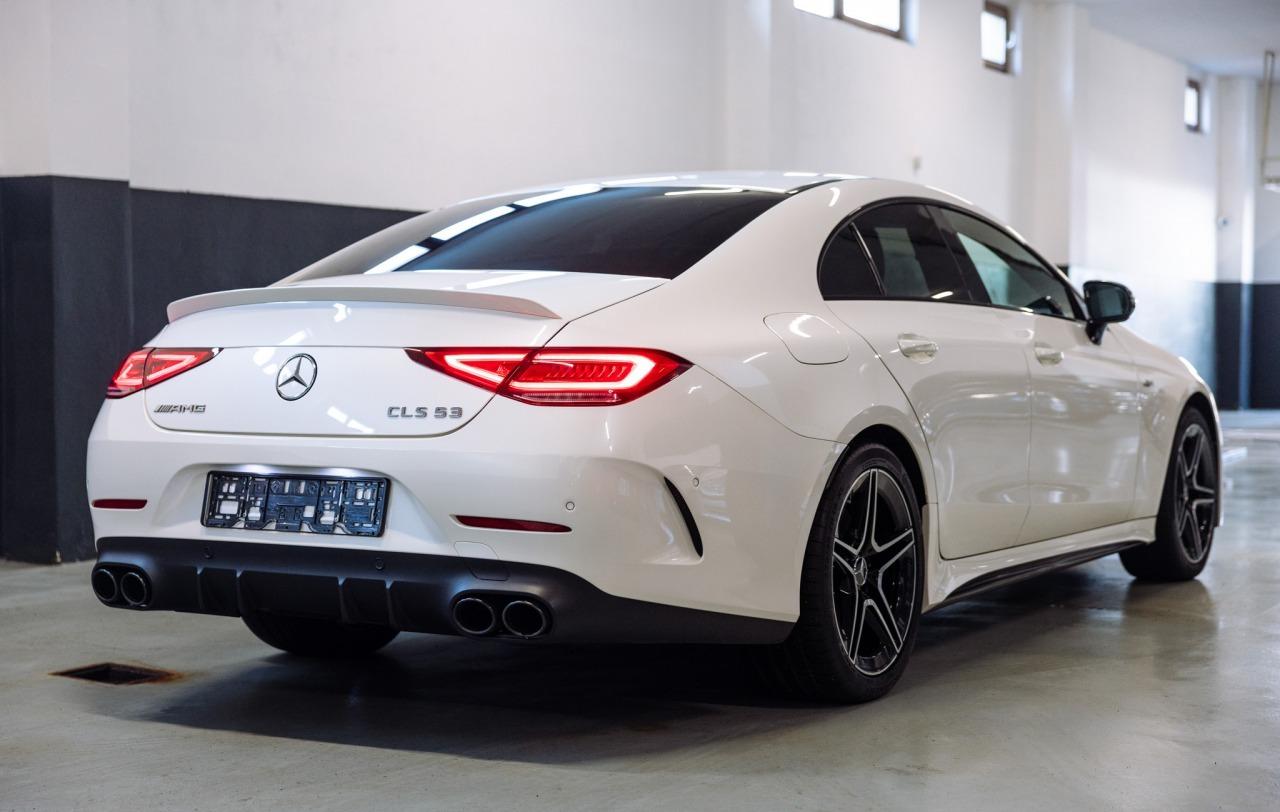 2022 Mercedes-Benz CLS 53 AMG, bílá sedan, 118 000 km