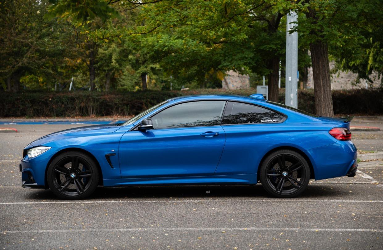 2015 BMW 435i, modrá kupé, 151 000 km
