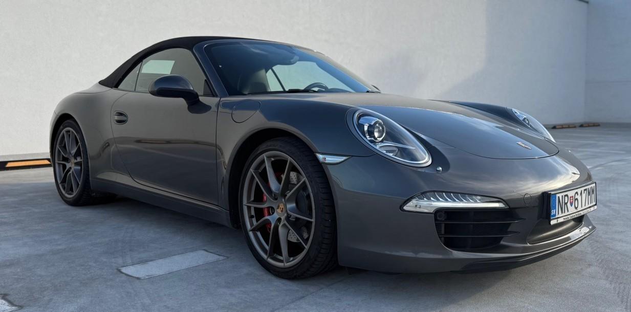2012 Porsche 991 Carrera S, šedá kabriolet, 87 000 km
